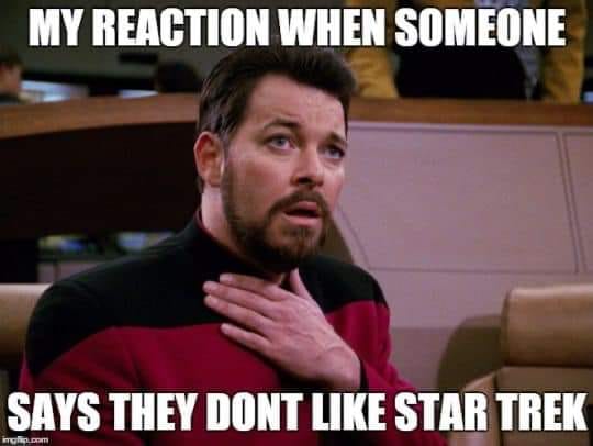 The meme is a photo of a character from the Star Trek franchise, Patrick Stewart as Captain Jean-Luc Picard, with a disappointed expression. The text above the image reads "When someone says they don't like Star Trek" and the text below reads "But what's not to like?". The meme is poking fun at the idea that someone would not enjoy the Star Trek franchise, which is known for its science fiction and fantasy themes, and is implying that the person must be missing out on something.